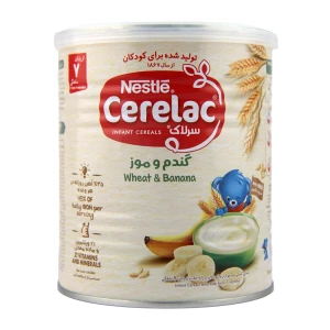 سرلاک گندم و موز همراه شیر نستله 400 گرم